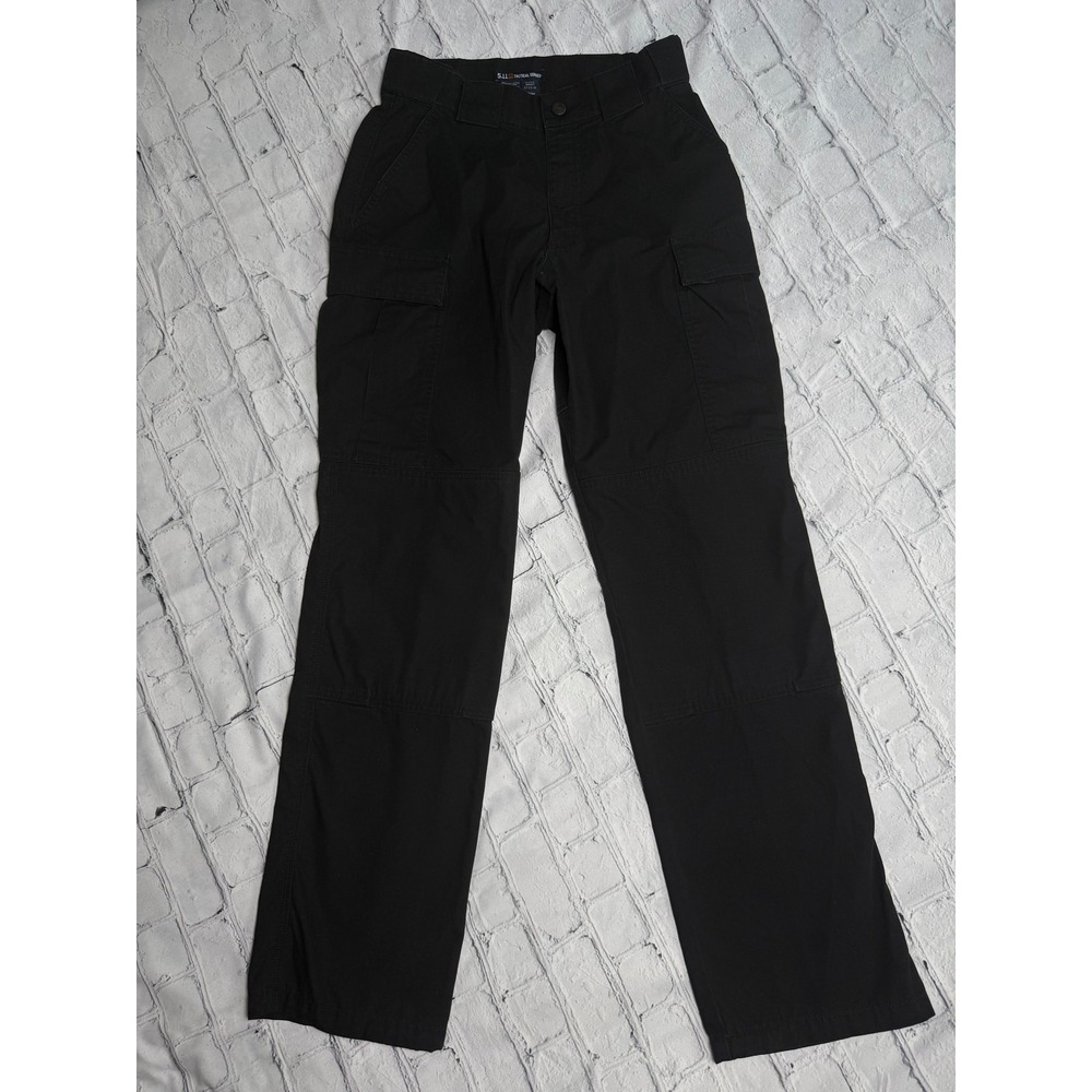 5.11 Tactical Series Women's 27.5-31 Black Cargo Pants Regular Utility Ripstop